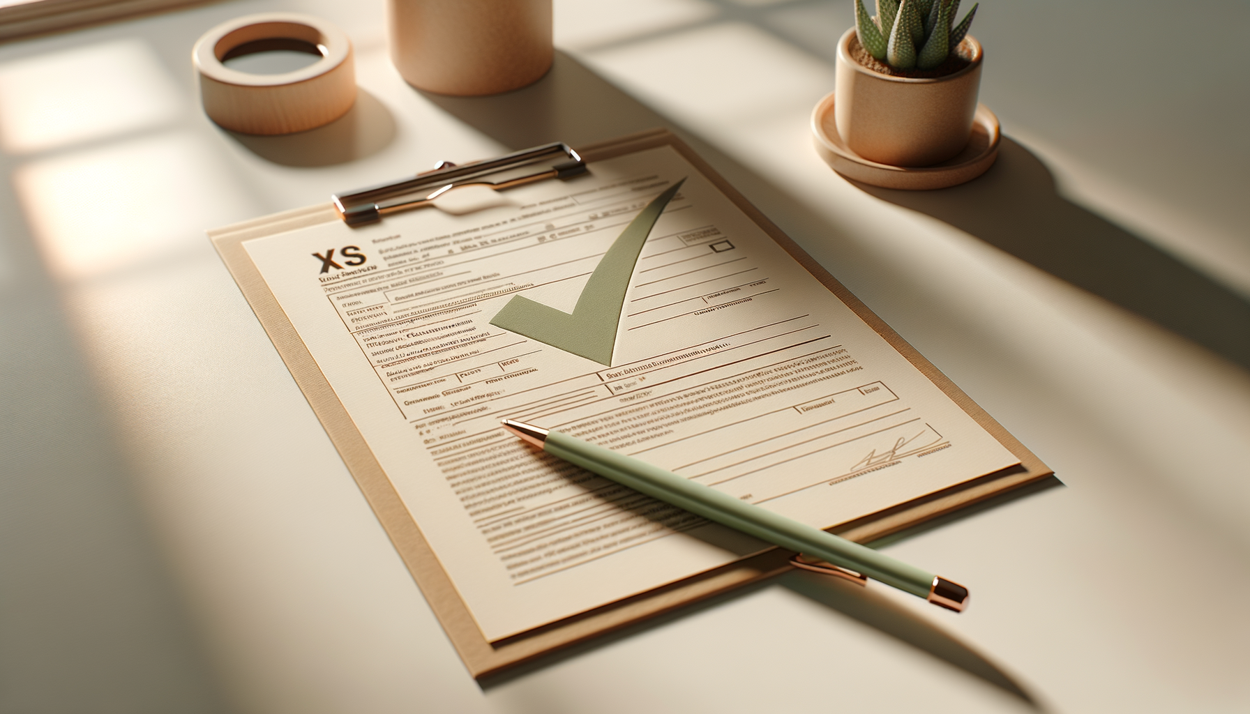 Tax document with checkmark indicating completed filing